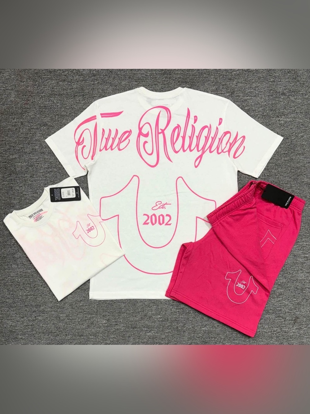 3X True Religion Shorts Set